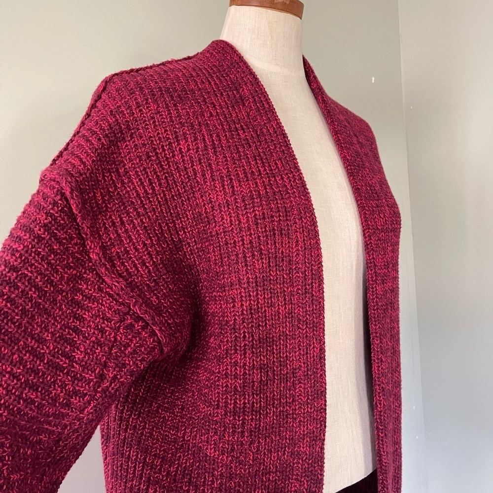 Free People Red High Hopes open front cardigan size Medium preowned - Picture 2 of 5